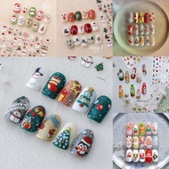 [CORAL SEA] Christmas nail stickers cool nail stickers Santa Claus nail stickers nail stickers nail 