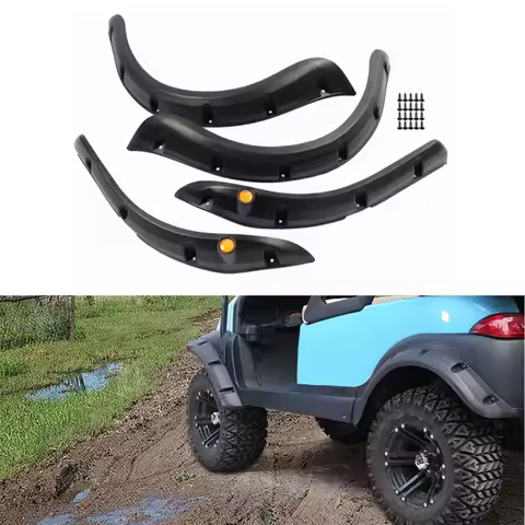 Golf Cart Standard Fender Flares Front and Rear for Club Car DS precedent Model (Set of 4)