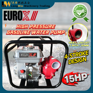 EUROX/// PPU9010 4-Stroke Design 15HP 3 High Pressure Gasoline Water Pump