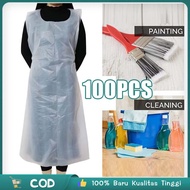 Is 100pcs Disposable Apron Waterproof Medical Apron Disposable Plastic Apron