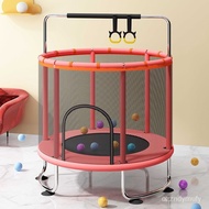 Children's Trampoline Family Indoor with Fence Small Trampoline Bounce Bed Baby Outdoor Fitness Rub Bed