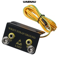 UAENAU Ground Cord Bench Mounted, L Shaped 1.8M Length Cord ESD Wrist Strap, Premium Dual Bench Grou