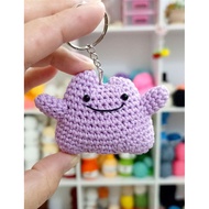 GANTUNGAN Bag Hanger Pokemon Ditto Knitted Keychain/ Pokemon Ditto/ Keychain Pokemon Ditto Bag Charm
