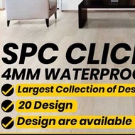 4MM WATERPROOF SPC VINYL FLOORING WITH CLICK SYSTEM/ 4MM LANTAI SPC KALIS AIR DENGAN SISTEM KLIK