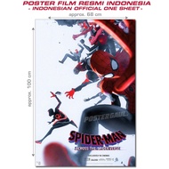 Spider-man Movie Poster: ACROSS THE SPIDER-VERSE - original Indonesian regular one sheet style B, Size 68x100 cm