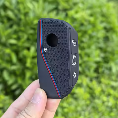 Silicone Car Key Fob Ring Chain Cover Case For BMW 530i 540i 550e 750e 740i 760i X1 X2 X5 X6 X7 M5 i