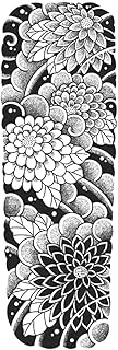 Cool Tattoos,Japanese Style Flowers,Flower Tattoos,Real Tattoo Look,Resilience,Lasts 1-2 Weeks,Water