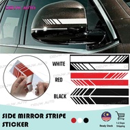  Car Sticker Side Mirror Auto Body Decal Stripe Vinyl Graphic reflector motor helmet DIY accessories