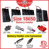 18650 Battery Holder c/w DC Jack / XH2.54 / PH2.0 / SM2.54 / JST SYP Connector 18650 Battery