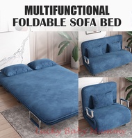 Foldable Velvet SofaBed Single Sofa Bed Foldable Bed Chair Foldable Sofa Multi-functional Folding