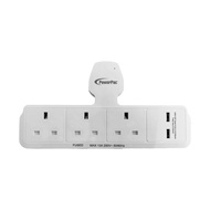 PowerPac 3 Way Adapter for 3 Pin Plug with USB Charger USB A USB C (PP277/PP288U/PP299U)
