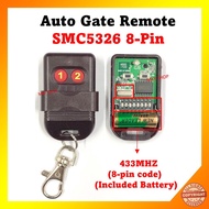 [Ready Stock] AutoGate Door Remote Control SMC5326 433MHz Auto Gate Wireless Remote (included Battery) 电动门遥控器