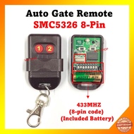 Auto Gate Door Remote Control SMC5326 433MHz/330Mhz Auto Gate Wireless Remote (included Battery)