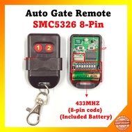 [Ready Stock] AutoGate Door Remote Control SMC5326 433MHz Auto Gate Wireless Remote (included Batter