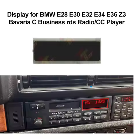 Radio/CC Player LCD Display for BMW E28 E30 E32 E34 E36 Z3 Bavaria C Business rds