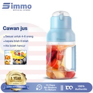 SIMMO Juice cup juicer Fruit Blender mixer Shaker Cup 1500ml 8 Blade Wireless Portable USB Rechargea