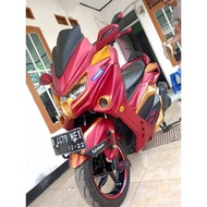 Full Set Body Bodi Nmax Predator Old ( 2015-2019 ) Grafist Merah Gold