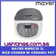 Mayer MMRC30 3L Rice Cooker with Ceramic Pot