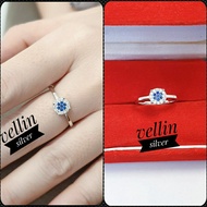 925 Silver Women's Ring with White Gold Plating - Original 925 Silver Ring Jewelry, Anti-Rust