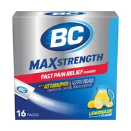 MAX Strength Fast Pain Relief Powder, Lemonade Flavor Aspirin 500mg and Acetaminophen 500mg Dissolve