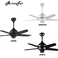 ALPHA 42 INCH 5 BLADES CEILING FAN WITH REMOTE CONTROL AF838/42 WHITE COLOUR