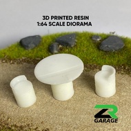 Hotwheel 1:64 scale drum table chair Diorama Miniscale Diorama/ Diorama accessories/