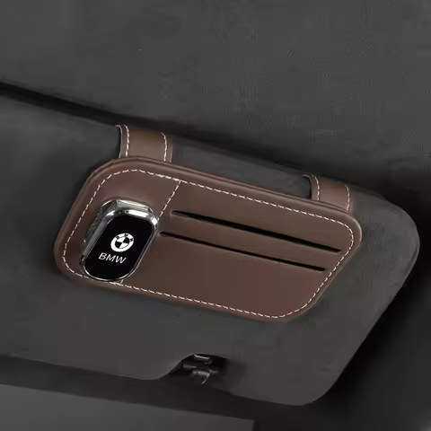 For BMW X1 X3 X4 X5 X6 X7 F10 F30 G20 G30 G05 E46 E60 E90 Car Glasses Case Auto Sun Visor Glasses Ho