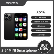 XS16 Mini Smartphone Phone 4G LTE 3GB+64GB 3.5Inch Cellphone Android8.1 2000mAh 5MP Dual SIM Mini Te
