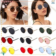 CLEVERHD Steampunk Sunglasses Metal Frame UV Protection Circle Glasses Round Sunglasses