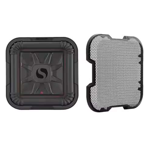 Kicker 46L7T104 Bundle: 10 in 1000-Watt Peak/500-Watt RMS 4-Ohm DVC L7T Solo-Baric Car Subwoofer, 52