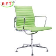 ST-🚢Eames Computer Office Chair Conference Fixed Leg Chair Staff Middle Back Chair Ergonomic Adjustable Rotating Chair