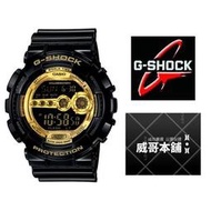 【威哥本舖】Casio台灣原廠公司貨 G-Shock GD-100GB-1 超亮極光LED系列 GD-100GB