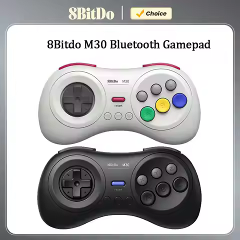 8Bitdo M30 Bluetooth Gamepad for Nintendo Switch Switch OLED PC macOS and Android with Sega Genesis 