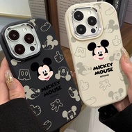 Prominent Laughter Mickey Phone Case Compatible for IPhone 7 8 Plus 11 13 12 14 15 Pro Max XR X XS Max SE 2020 Large Hole Frame Silicone Soft Case, All Included