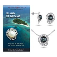 Borneo Pearls Pearl Pendant & Earrings Set - Island Of Dreams