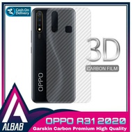 Garskin Carbon Oppo A31 2020 Back Screen Protector Skin