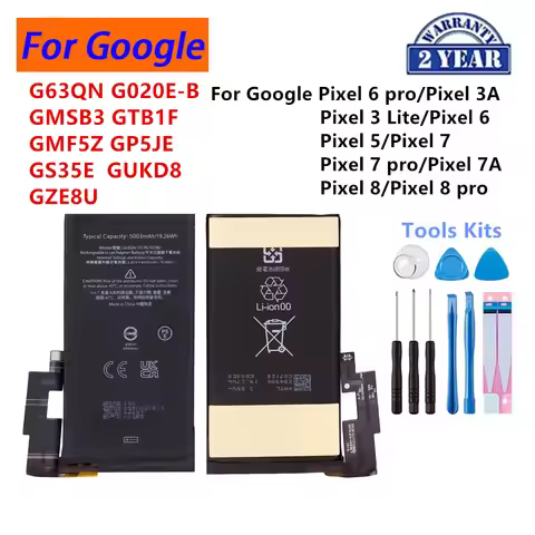 G63QN GUKD8 GP5JE GMF5Z G020E-B GTB1F Battery For HTC Google Pixel 6 Pro/ Pixel 3A /Pixel 7 pro 7A /