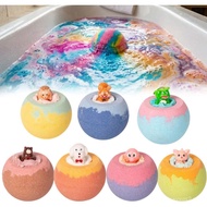 Bath Bombs with Toys Inside, 7Pcs Colorful Bubble Bath Fizz for Ki-ds, Animal & Ocean Theme Bat-h Fi