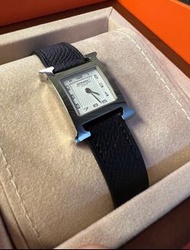 Hermes Heure H watch Small model 25 mm 黑色表帶