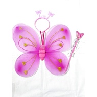 FAIRY WINGS SET BUTTERFLY WINGS/ CHILDREN'S ANGEL WINGS STICKBANDO