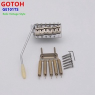 YX-Genuine GOTOH GE101TS Relic Vintage Style Electric Guitar Tremolo System Bridge For ST ( Aged Chrome ) JP(Origin)