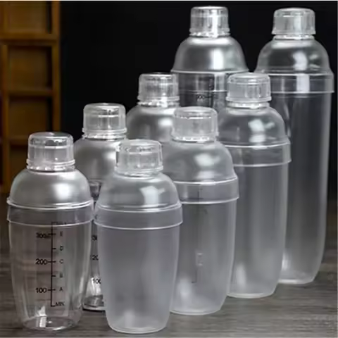 Plastic Martini Cocktail Shaker 350ml/530ml/700ml/1000ml Wine Beverage Mixer Wine Shaker cup Drink M