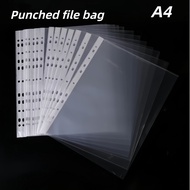 100PCS A4 Clear Sheet Protector Holes Durable Waterproof Document Protector Plastic File Organizer I