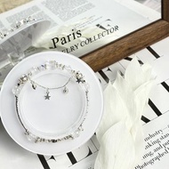 原創設計 月光童話 天然水晶手鍊 白水晶 施華洛世奇 珍珠