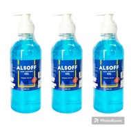 แพ็ค 3 ขวดหัวปั้ม (450มล/1ขวด) แอลซอฟฟ์ แฮนด์ เจล สีฟ้า ALSOFF Hand Gel Blue Packed 3 bottles (450ml/1bottle)