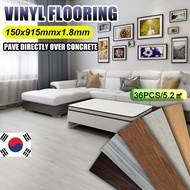 [READY STOCK] DIY TIGER 2MM VINYL FLOORING SELF ADHESIVE 36keping 54sqft WOODEN/WATERPROOF/DENGAN GU