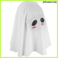🎃 Topeng Hantu Seram Dengan Panel Mata Jaring Telus Putih Penutup Kepala Penuh Halloween