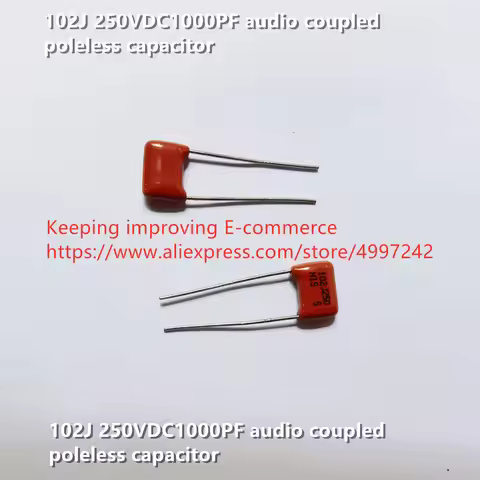 Original new 100% 102J 250VDC1000PF audio coupled poleless capacitor (Inductor)