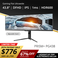 PRISM+ PG438 120Hz 1ms HDR600 Super Ultrawide DFHD 32:9 [3840 x 1080] Adaptive-sync Gaming Monitor