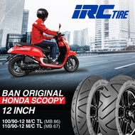 Ban Belakang Motor IRC 110/90-12 MB67 Tubeless Honda Scoopy